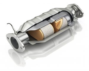 image of catalytic converter cross section