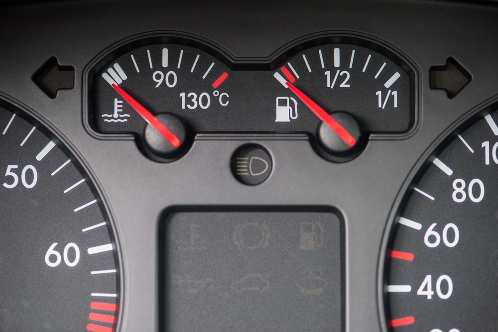 Car temperature gauge